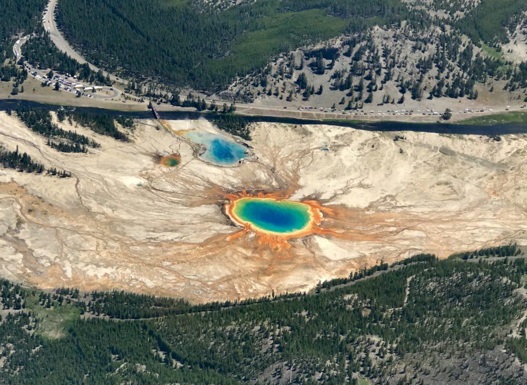 Grand Prismatic from Above. Yellowstone, WY